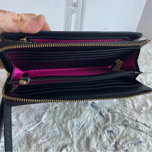 Kate Spade Black Leather Wallet Wristlet - Picture 16 of 16